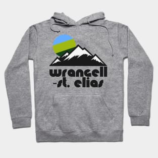 Retro Wrangell St. Elias ))(( Tourist Souvenir National Park Design Hoodie